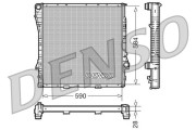 DRM05115 Chladič, chlazení motoru DENSO