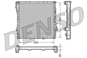 DRM05117 DENSO chladič motora DRM05117 DENSO