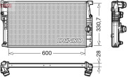 DRM05120 Chladič, chlazení motoru DENSO
