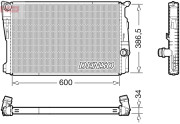 DRM05122 Chladič, chlazení motoru DENSO