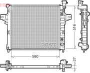 DRM06031 Chladič, chlazení motoru DENSO