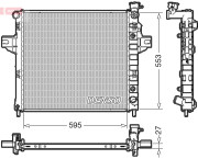 DRM06032 Chladič, chlazení motoru DENSO