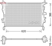 DRM06036 Chladič, chlazení motoru DENSO