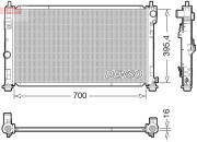 DRM06039 Chladič, chlazení motoru DENSO