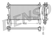 DRM07040 DENSO chladič motora DRM07040 DENSO