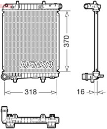 DRM07062 DENSO chladič motora DRM07062 DENSO