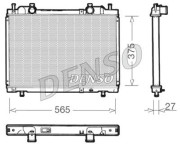 DRM09022 DENSO chladič motora DRM09022 DENSO