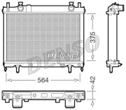 DRM09023 DENSO chladič motora DRM09023 DENSO