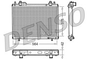 DRM09035 Chladič, chlazení motoru DENSO