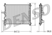 DRM09038 Chladič, chlazení motoru DENSO