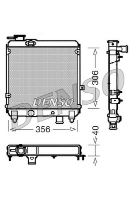 DRM09081 DENSO chladič motora DRM09081 DENSO