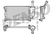 DRM09086 Chladič, chlazení motoru DENSO