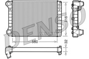 DRM09101 DENSO chladič motora DRM09101 DENSO