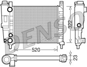 DRM09144 Chladič, chlazení motoru DENSO