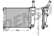 DRM09161 Chladič, chlazení motoru DENSO