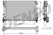 DRM09163 Chladič, chlazení motoru DENSO