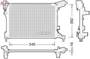 DRM09165 Chladič, chlazení motoru DENSO