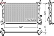 DRM10002 Chladič, chlazení motoru DENSO