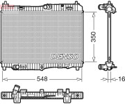 DRM10005 Chladič, chlazení motoru DENSO