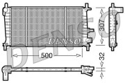 DRM10041 Chladič, chlazení motoru DENSO
