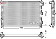 DRM10112 Chladič, chlazení motoru DENSO