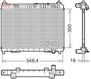 DRM10113 Chladič, chlazení motoru DENSO