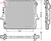 DRM10125 Chladič, chlazení motoru DENSO