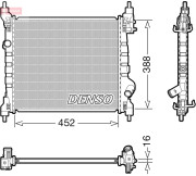 DRM15014 Chladič, chlazení motoru DENSO