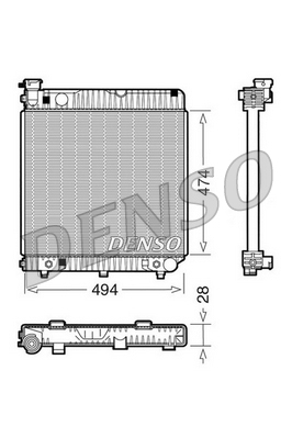 DRM17002 DENSO chladič motora DRM17002 DENSO