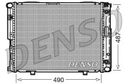 DRM17004 Chladič, chlazení motoru DENSO