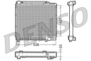 DRM17022 Chladič, chlazení motoru DENSO