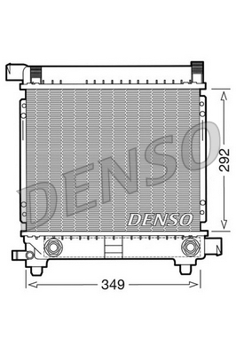 DRM17028 Chladič, chlazení motoru DENSO