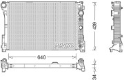 DRM17048 Chladič, chlazení motoru DENSO