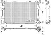 DRM17054 Chladič, chlazení motoru DENSO