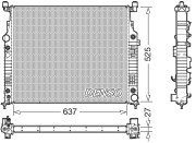 DRM17056 Chladič, chlazení motoru DENSO