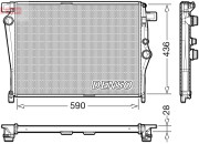 DRM17105 Chladič, chlazení motoru DENSO