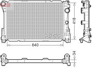 DRM17115 DENSO chladič motora DRM17115 DENSO