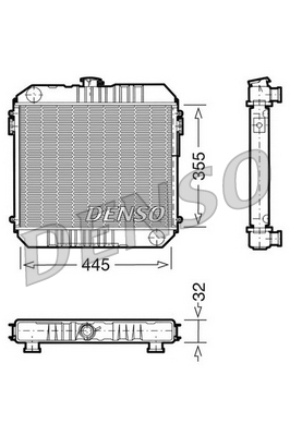 DRM20001 DENSO chladič motora DRM20001 DENSO