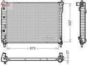 DRM20008 DENSO chladič motora DRM20008 DENSO