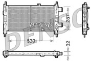 DRM20065 DENSO chladič motora DRM20065 DENSO