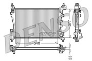 DRM20095 DENSO chladič motora DRM20095 DENSO