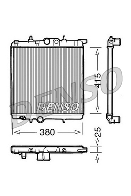 DRM21020 Chladič, chlazení motoru DENSO