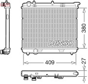 DRM21024 Chladič, chlazení motoru DENSO