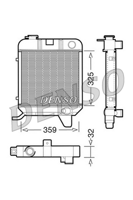 DRM21040 DENSO chladič motora DRM21040 DENSO