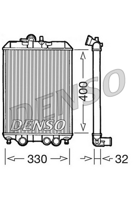 DRM22001 DENSO chladič motora DRM22001 DENSO