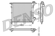 DRM23012 DENSO chladič motora DRM23012 DENSO