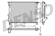 DRM23013 DENSO chladič motora DRM23013 DENSO