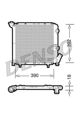 DRM23029 DENSO chladič motora DRM23029 DENSO