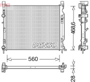 DRM23037 Chladič, chlazení motoru DENSO