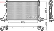 DRM23093 Chladič, chlazení motoru DENSO